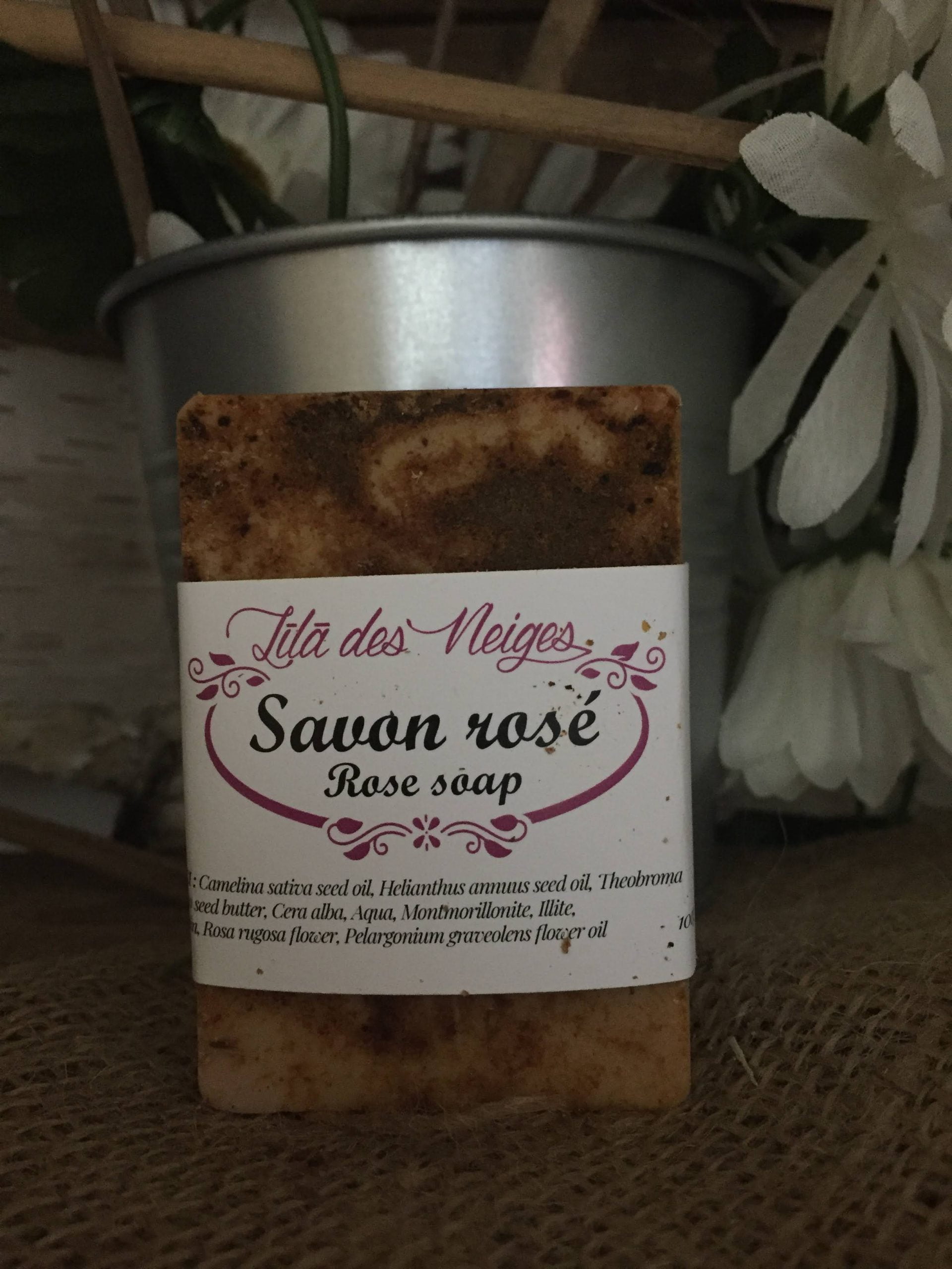 Savon rosé - Rose soap