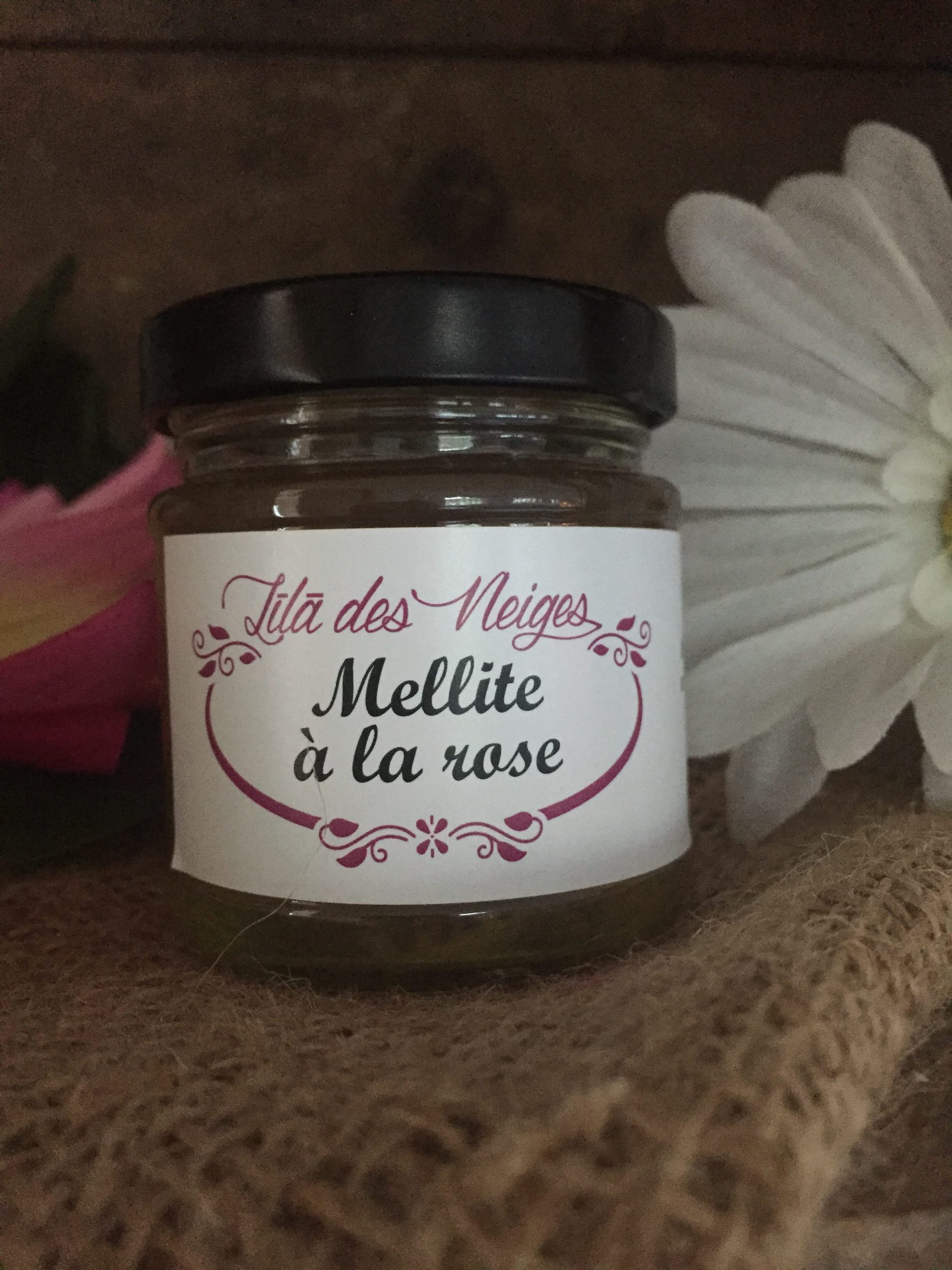 Mélite rose - miel macéré - Mellite Pine